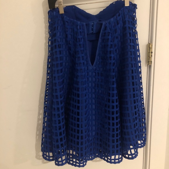 Free People Strapless Mini Dress Cobalt Blue (xs) - Picture 2 of 6